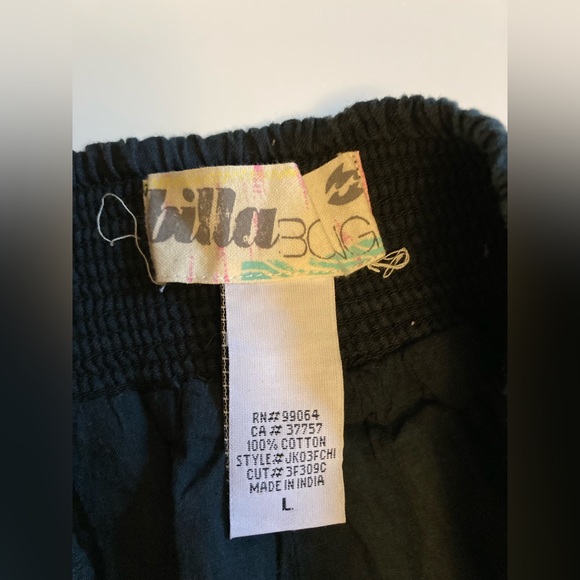 Billabong Vintage Bohemian Mini Skirt Short Skirt Size Large Hippie Surf - Picture 4 of 4